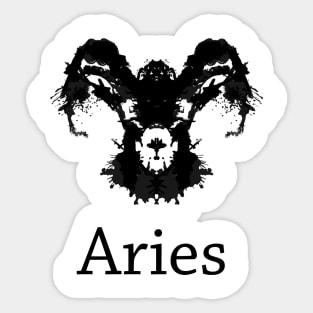 Aries Inkblot Test Sticker